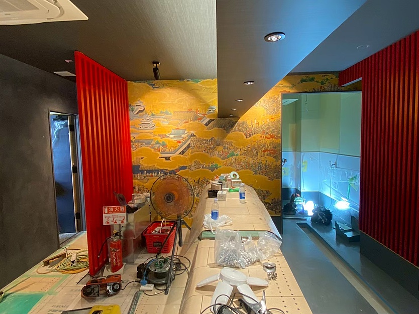 京都　看板　看板屋　アクリルサイン　壁紙　オリジナル　インクジェットシート