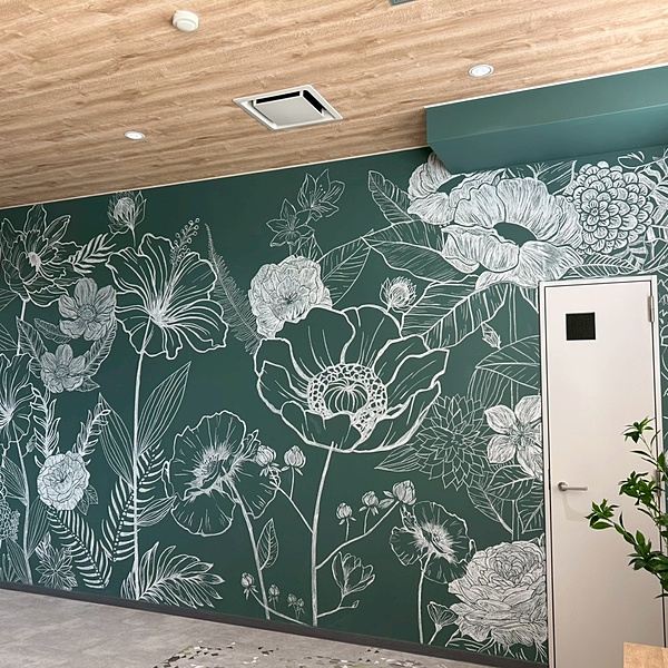 施工事例 チョークアート